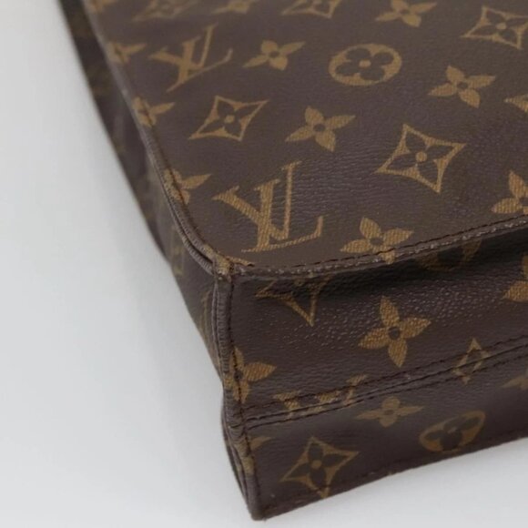 LOUIS VUITTON Monogram Sac Plat Hand Bag M51140 LV Auth 138723 - Picture 5 of 16
